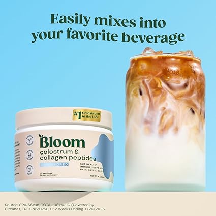 BLOOM - COLOSTRUM & COLLAGEN PEPTIDES 25 SERVINGS