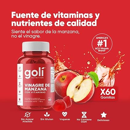 GOLI NUTRTION 60 GUMMIES DIETARY SUPPLEMENT