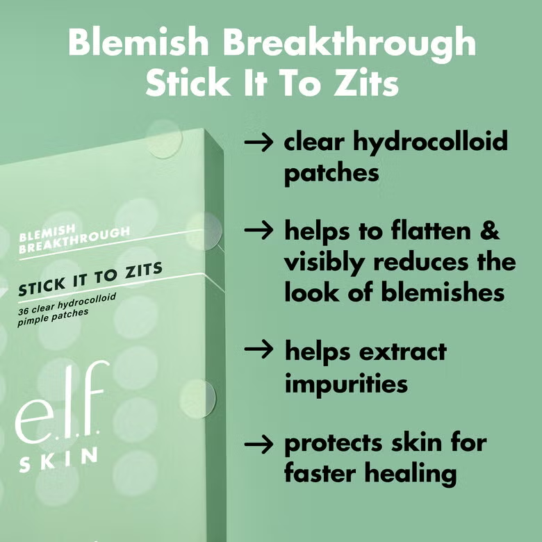 ELF SKIN - BLEMISH BREAKTHROUGH STICK IT TO ZITS PIMPLE PATCHES