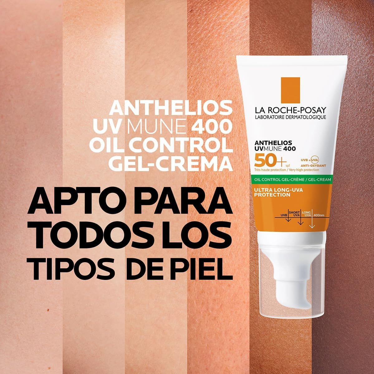 LA ROCHE-POSAY - ANTHELIOS DRY TOUCH FPS 50+  50 ML (GEL-CREME OIL CONTROL)