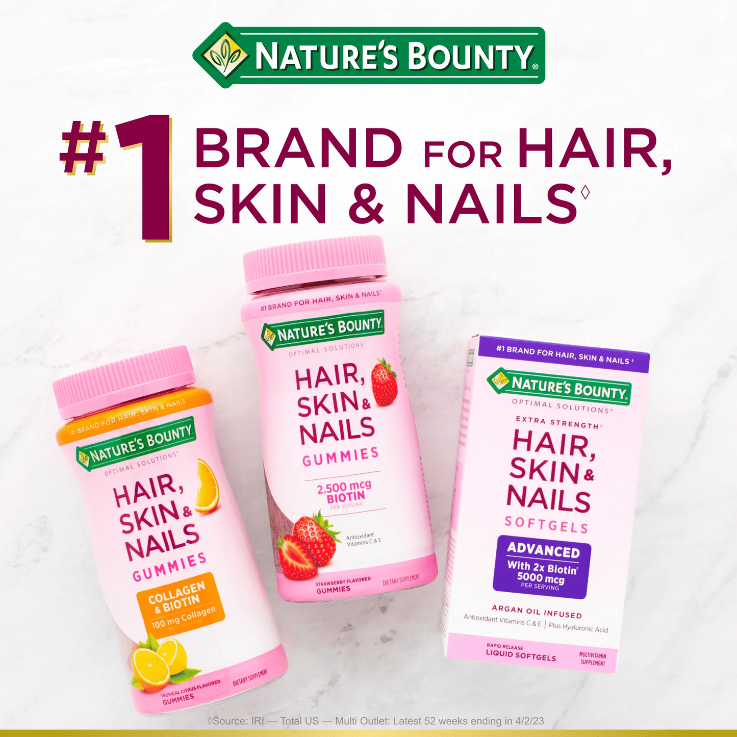 NATURES BOUNTY - HAIR, SKIN & NAILS GUMMIES