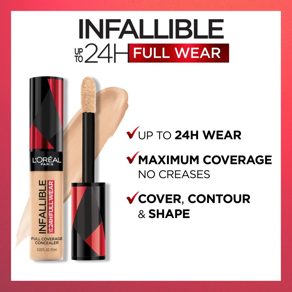 LOREAL - INFAILLIBLE FULL WEAR WATERPROOF CONCEALER UP TO 24 FULL COVERAGE