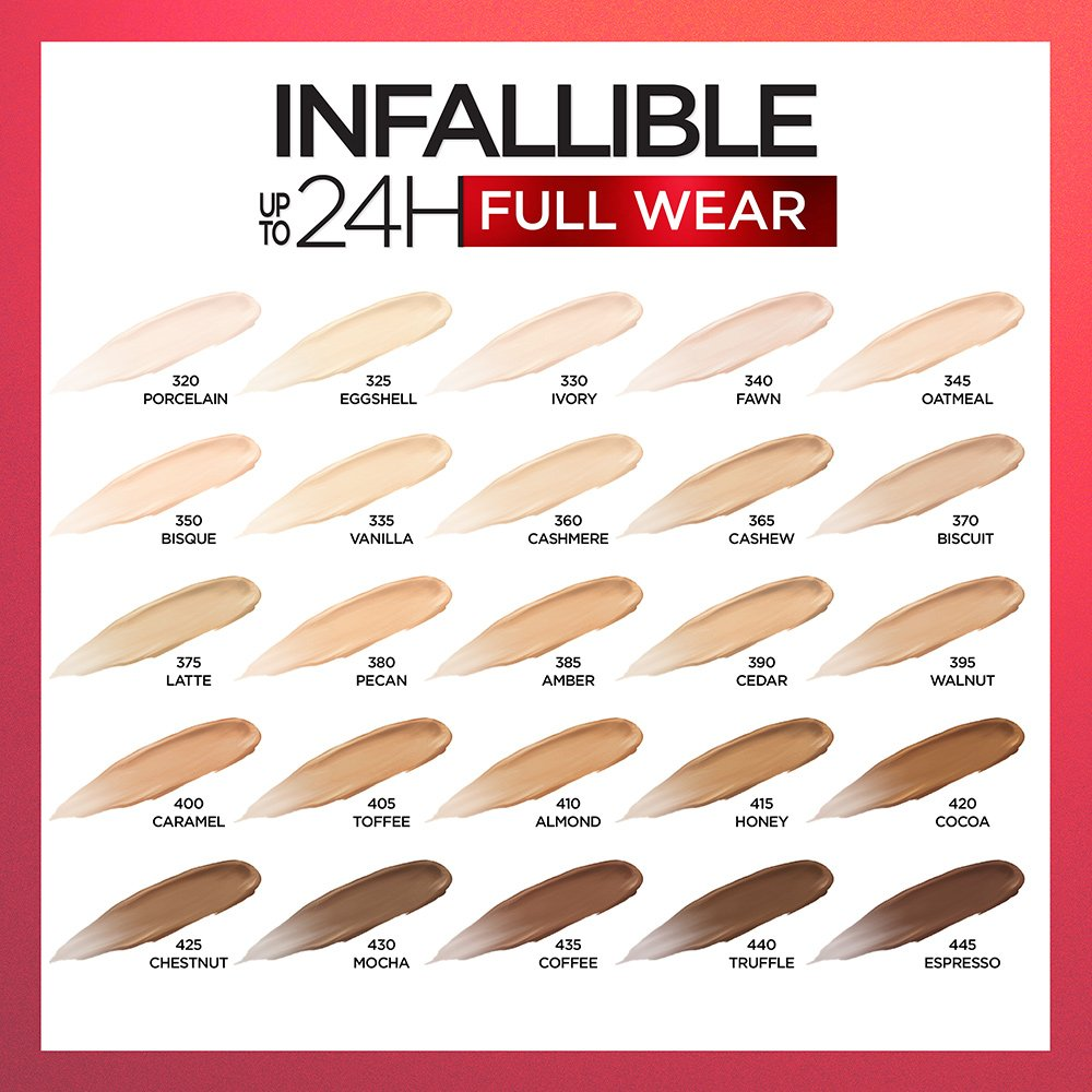 LOREAL - INFAILLIBLE FULL WEAR WATERPROOF CONCEALER UP TO 24 FULL COVERAGE