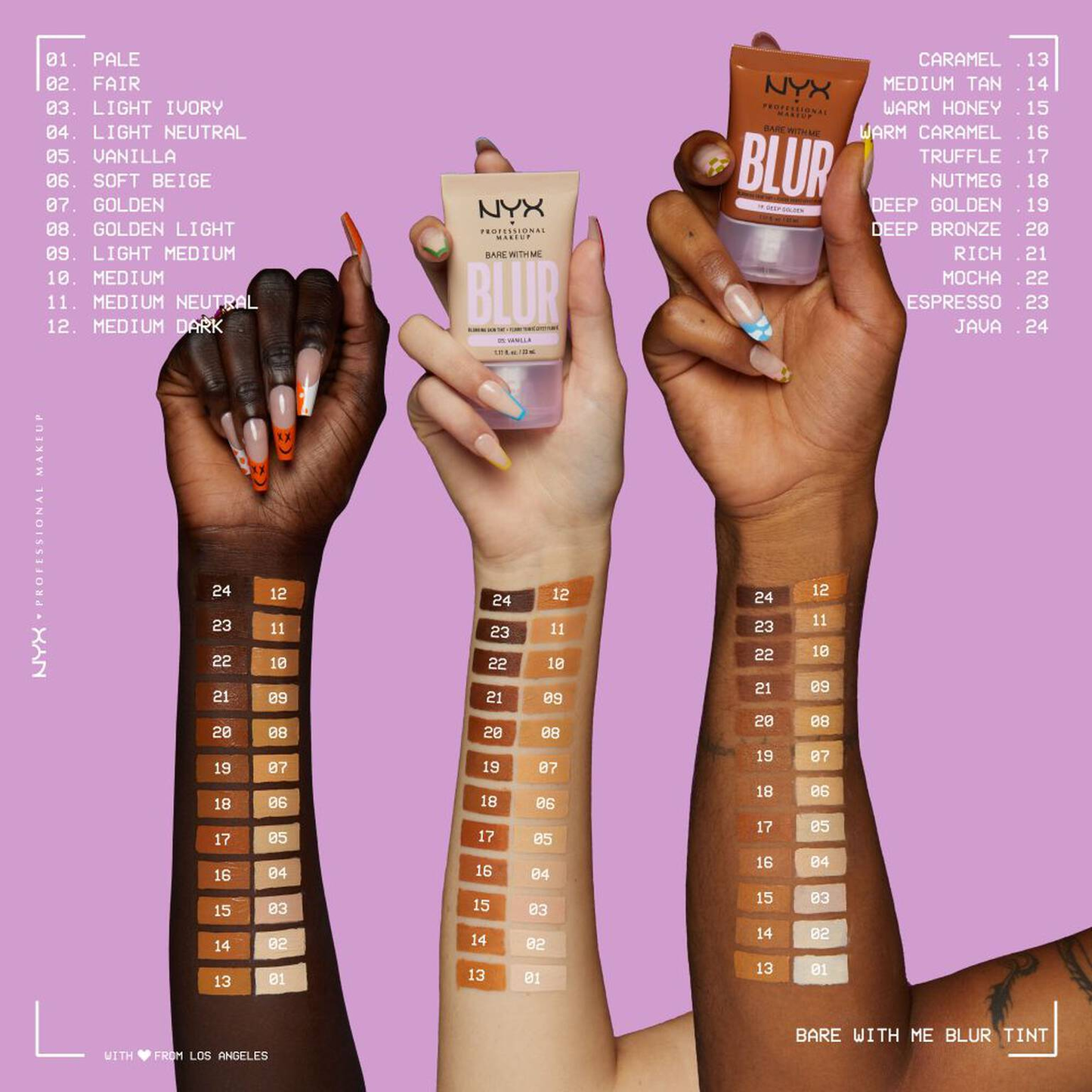 NYX - BARE WITH ME BLUR SKIN TINT FOUNDATION