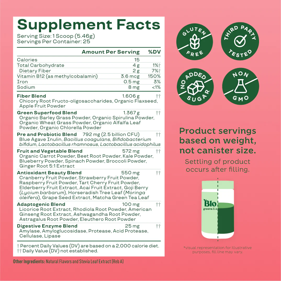 BLOOM - GREEN & SUPERFOODS 25 SERVINGS