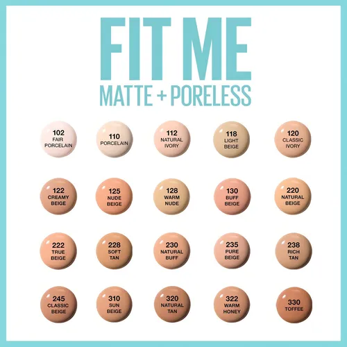 MAYBELLINE - FIT ME MATTE FOUNDATION