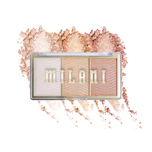 MILANI - STELLAR LIGHTS HIGHLIGHTER PALETTE - ROSE GLOW