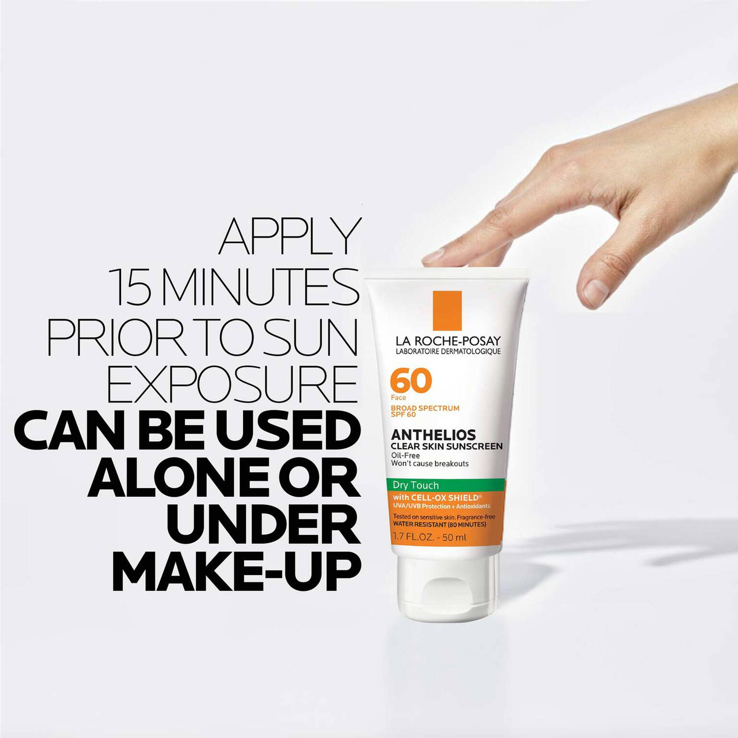 LA ROCHE-POSAY - ANTHELIOS CLEAR SKIN SUNSCREEN SPF 60 DRY TOUCH