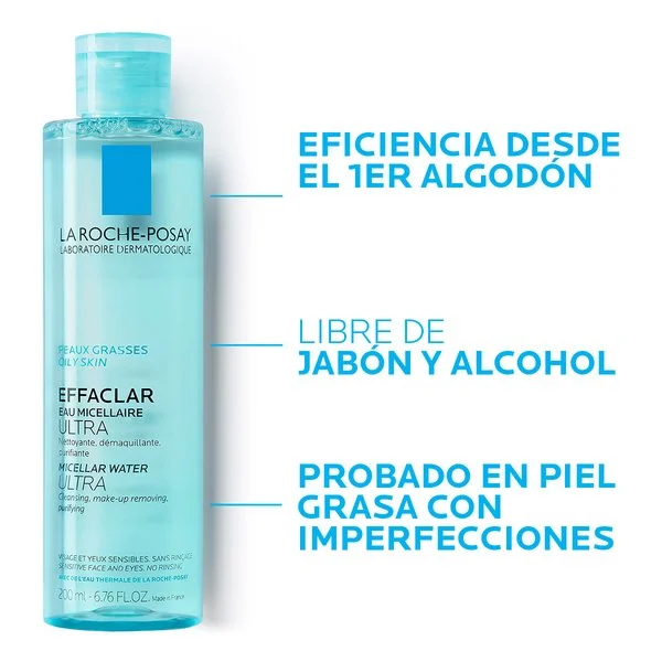 LA ROCHE-POSAY - EFFACLAR AGUA MICELAR