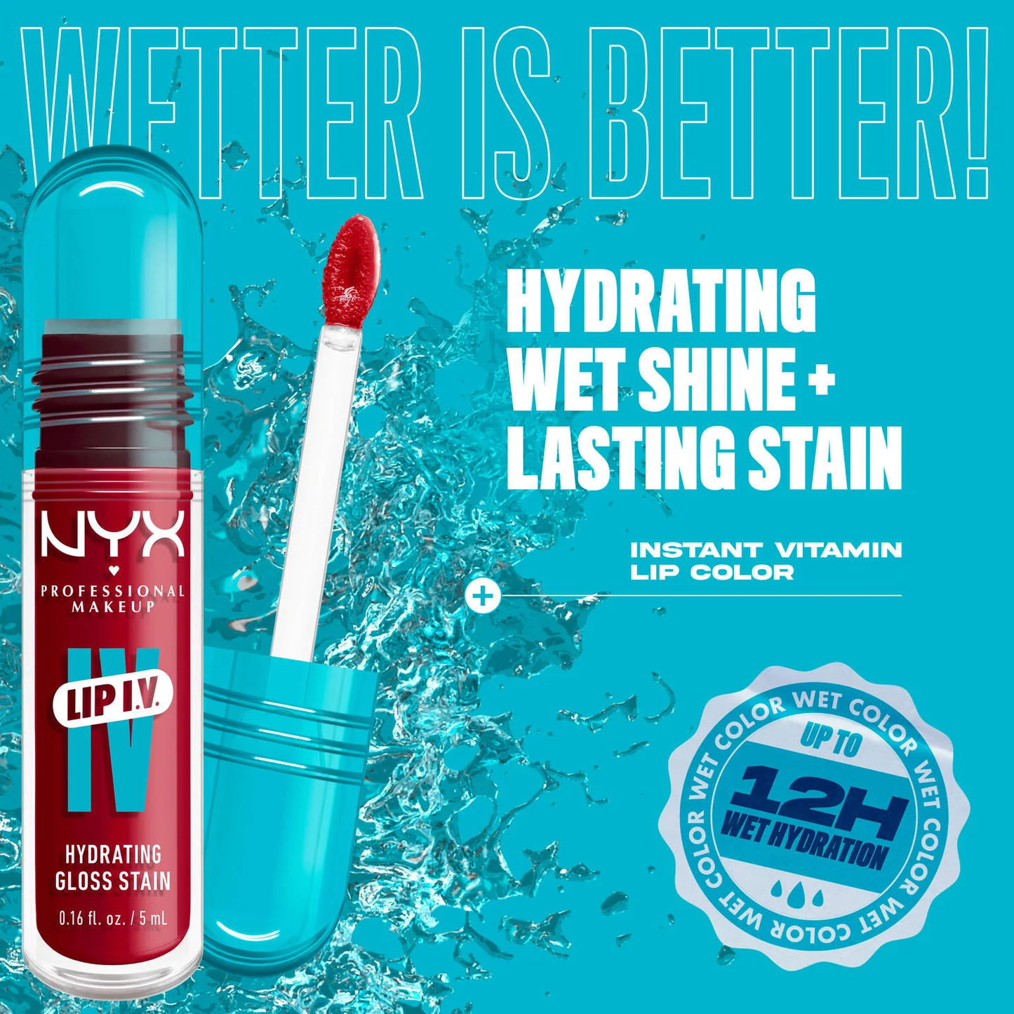 NYX - LIP I.V. HYDRATING LIP GLOSS STAIN