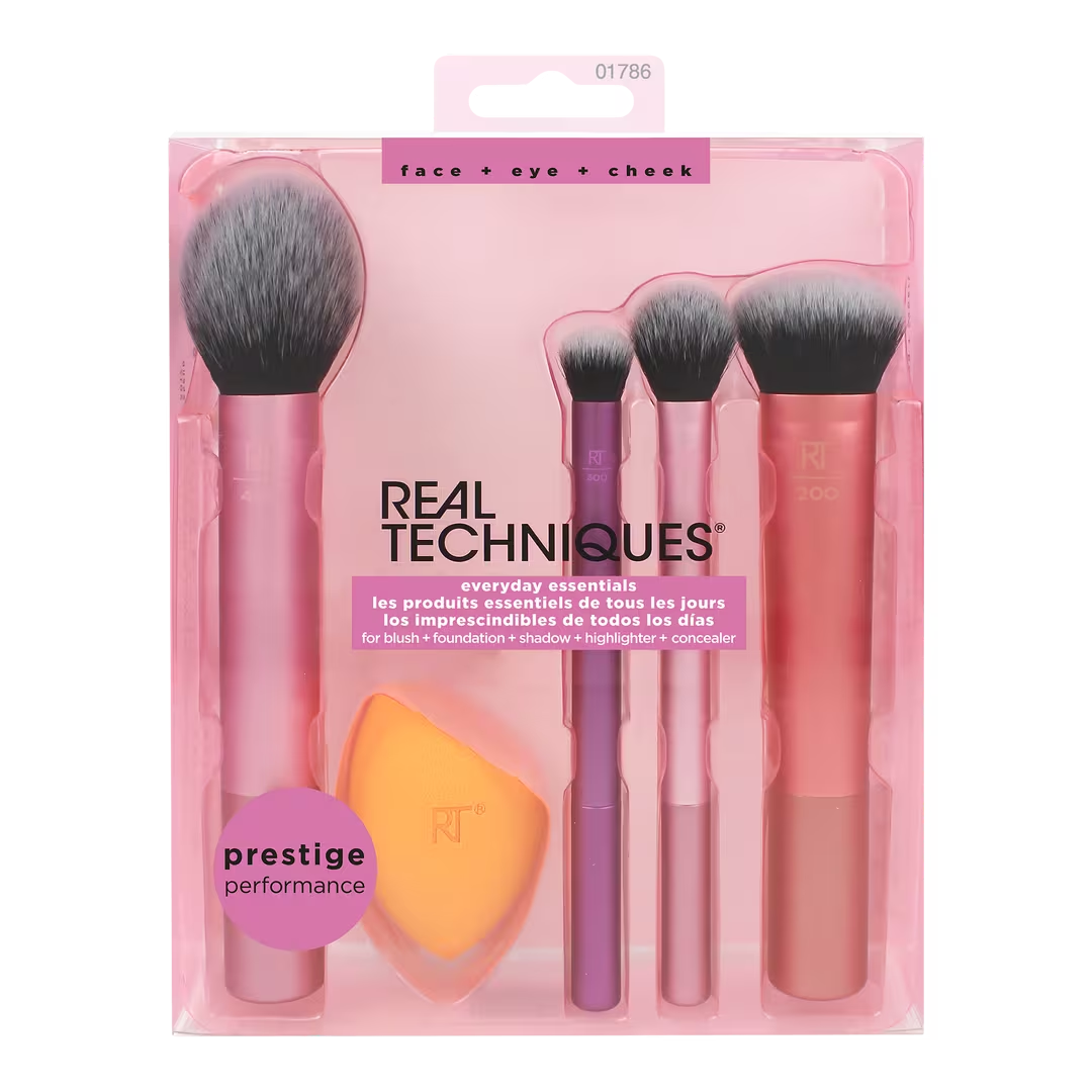 REAL TECHNIQUES - EVERYDAY ESSENTIALS SET (5 TOOLS)