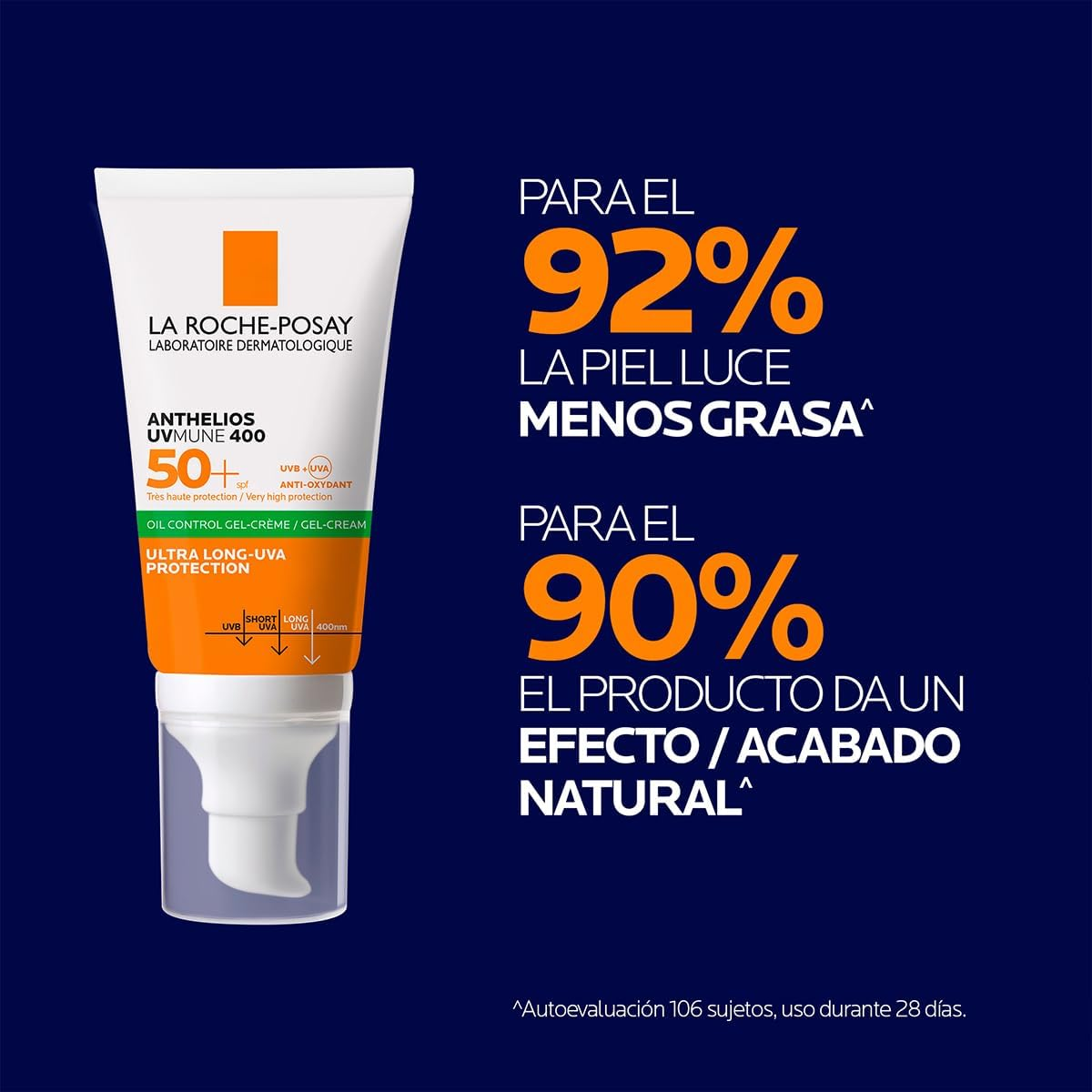 LA ROCHE-POSAY - ANTHELIOS DRY TOUCH FPS 50+  50 ML (GEL-CREME OIL CONTROL)