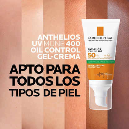 LA ROCHE-POSAY - ANTHELIOS DRY TOUCH FPS 50+  50 ML (GEL-CREME OIL CONTROL)