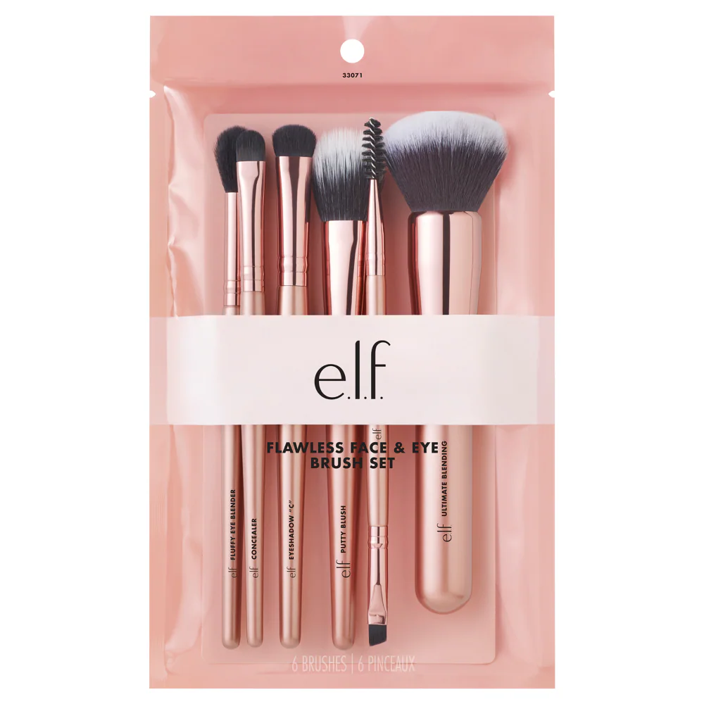 ELF - FLAWLESS FACE & EYES MAKEUP BRUSH SET (6-PIECE)