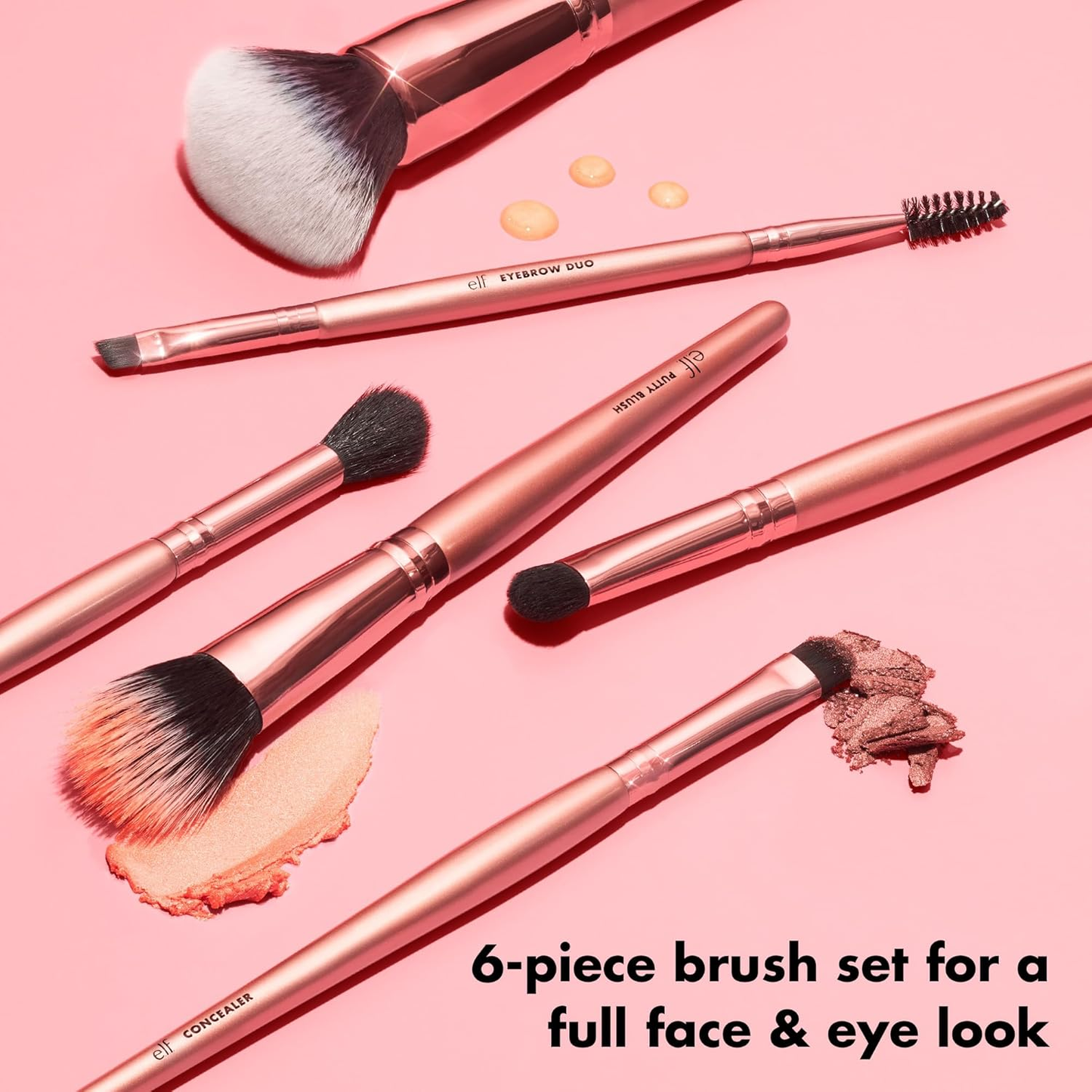 ELF - FLAWLESS FACE & EYES MAKEUP BRUSH SET (6-PIECE)