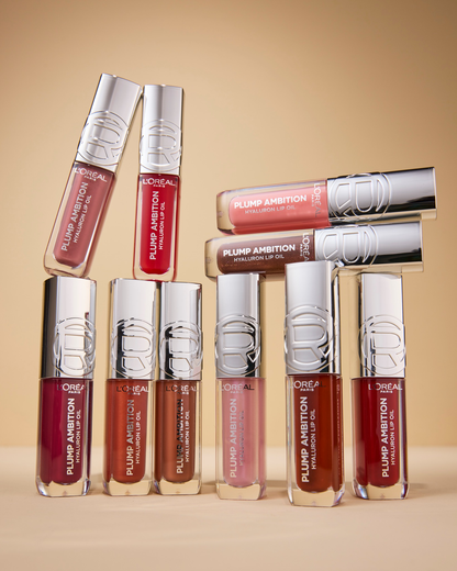 LOREAL - PLUMP AMBITION LIP OIL 24HR CARE WITH HYALURONIC ACID