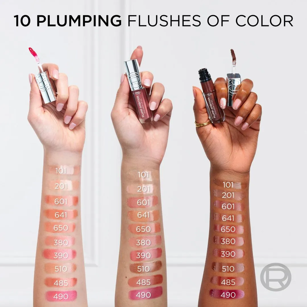 LOREAL - PLUMP AMBITION LIP OIL 24HR CARE WITH HYALURONIC ACID