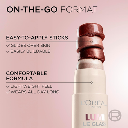 LOREAL - LUMI LE GLASS GLOW HIGHLIGHTER STICK