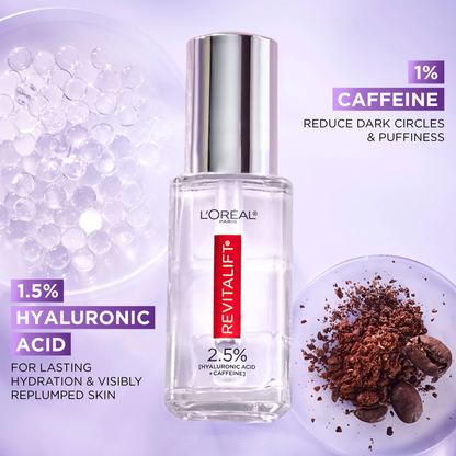 LOREAL - REVITALIFT 2.5% HYALURONIC + CAFFEINE EYE SERUM