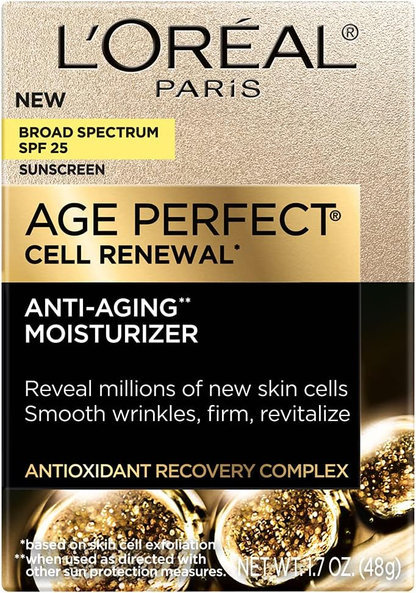 LOREAL - AGE PERFECT CELL RENEWAL ANTI AGING MOISTURIZER SPF25 SUNSCREEN