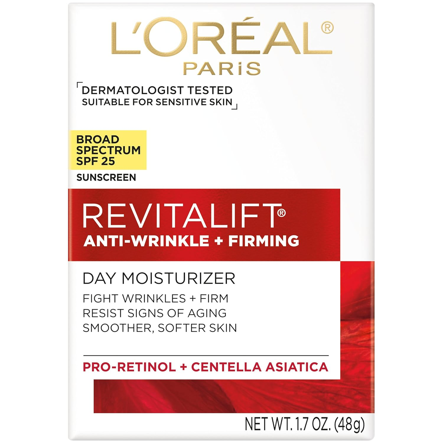 LOREAL - REVITALIFT ANTI-WRINKLE + FIRMING MOISTURIZER SPF 25 SUNSCREEN