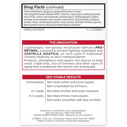 LOREAL - REVITALIFT ANTI-WRINKLE + FIRMING MOISTURIZER SPF 25 SUNSCREEN