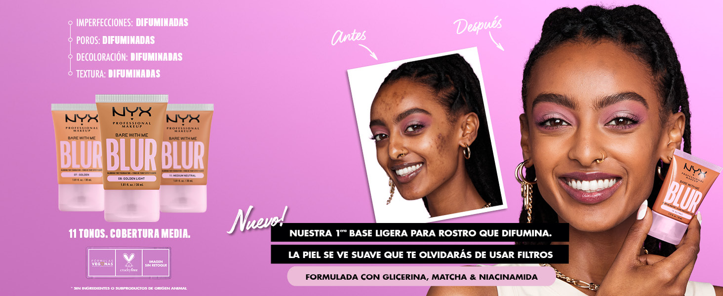 NYX - BARE WITH ME BLUR SKIN TINT FOUNDATION