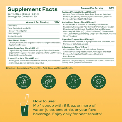 BLOOM - GREEN & SUPERFOODS 25 SERVINGS