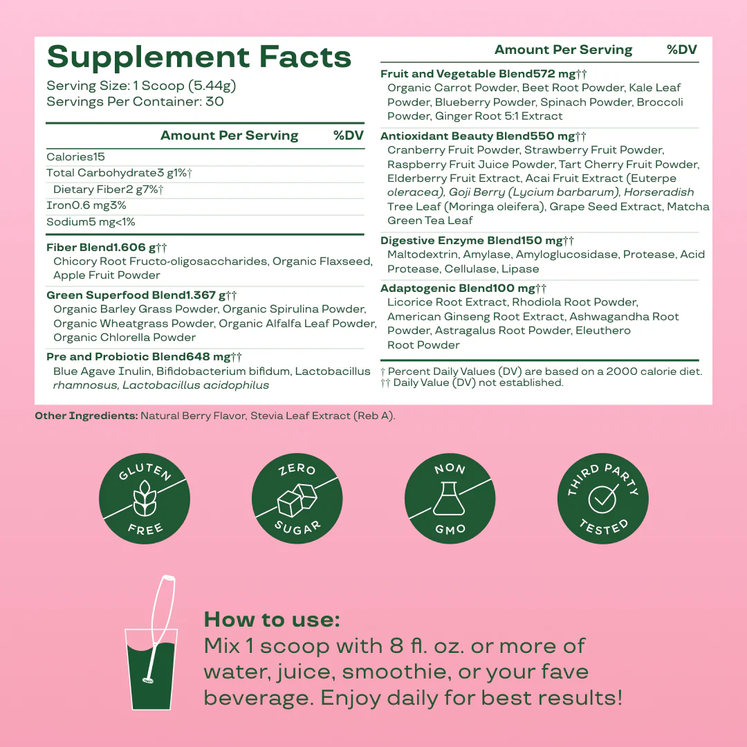 BLOOM - GREEN & SUPERFOODS 25 SERVINGS