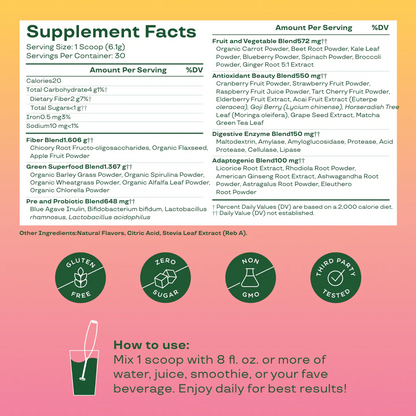 BLOOM - GREEN & SUPERFOODS 25 SERVINGS
