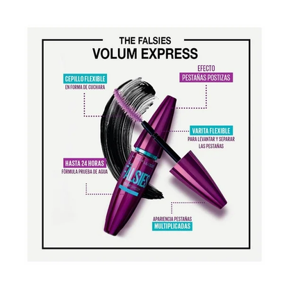 MAYBELLINE - THE FLASIES MASCARA A PRUEBA DE AGUA VOLUM´ EXPRESS