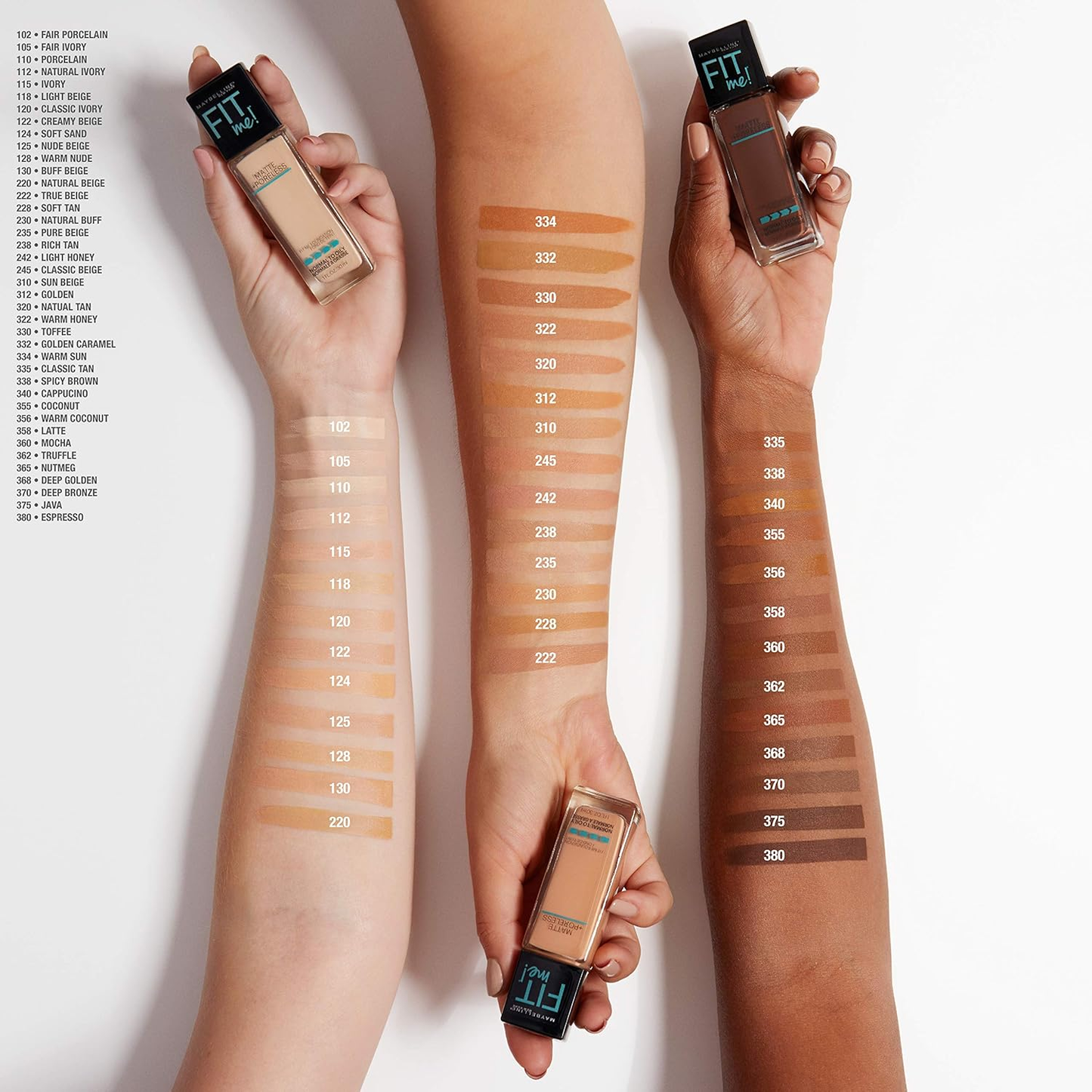 MAYBELLINE - FIT ME MATTE FOUNDATION