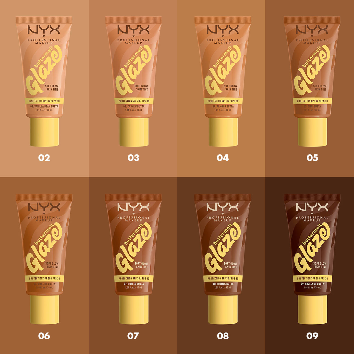 NYX - BUTTERMELT GLAZE SOFT GLOW SKIN TINT SPF30 SUNSCREEN