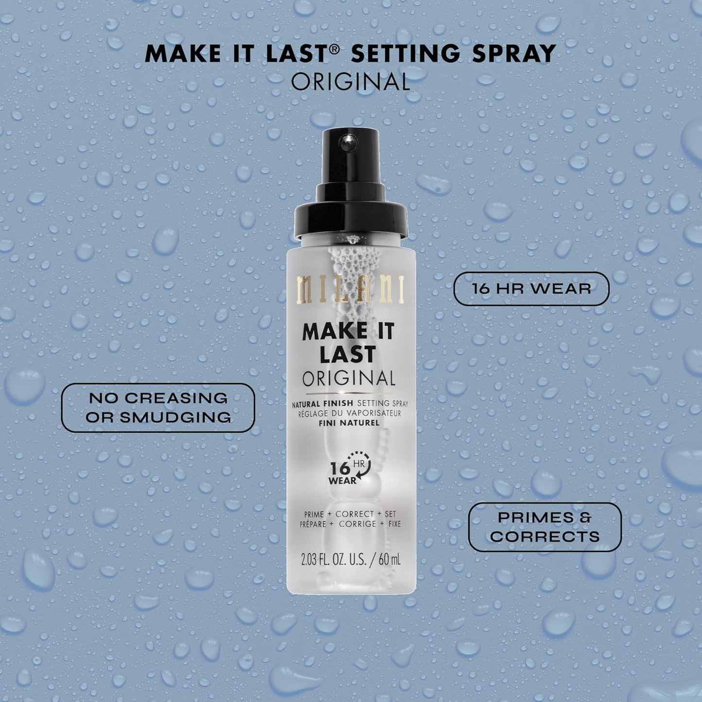 MILANI - MAKE IT LAST ORIGINAL - NATURAL FINISH SETTING SPRAY