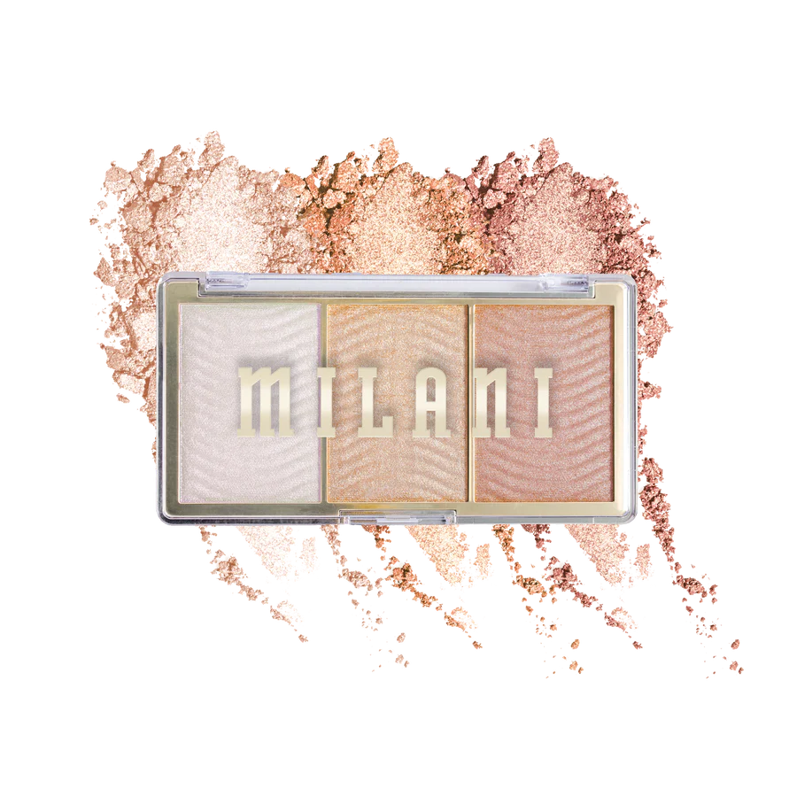 MILANI - STELLAR LIGHTS HIGHLIGHTER PALETTE - ROSE GLOW
