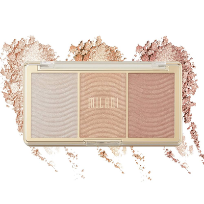 MILANI - STELLAR LIGHTS HIGHLIGHTER PALETTE - ROSE GLOW