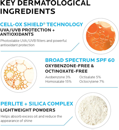 LA ROCHE-POSAY - ANTHELIOS CLEAR SKIN SUNSCREEN SPF 60 DRY TOUCH