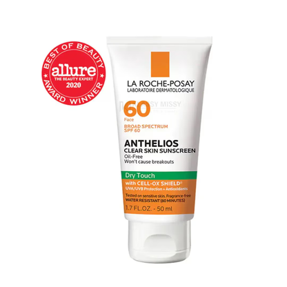 LA ROCHE-POSAY - ANTHELIOS CLEAR SKIN SUNSCREEN SPF 60 DRY TOUCH