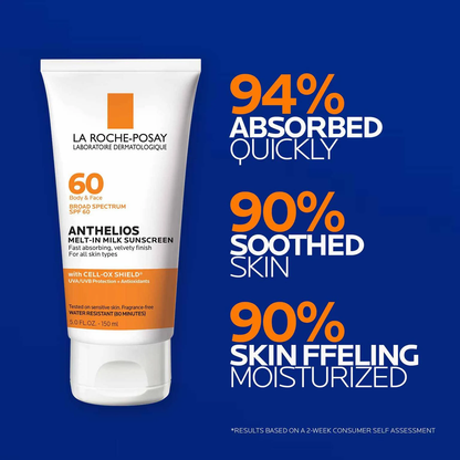 LA ROCHE-POSAY - ANTHELIOS MELT IN MILK SUNSCREEN 60SPF BODY & FACE