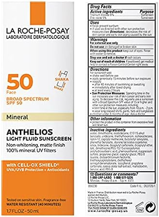 LA ROCHE-POSAY - ANTIHELIOS LIGHT FLUID SUNSCREEN 50 FPS