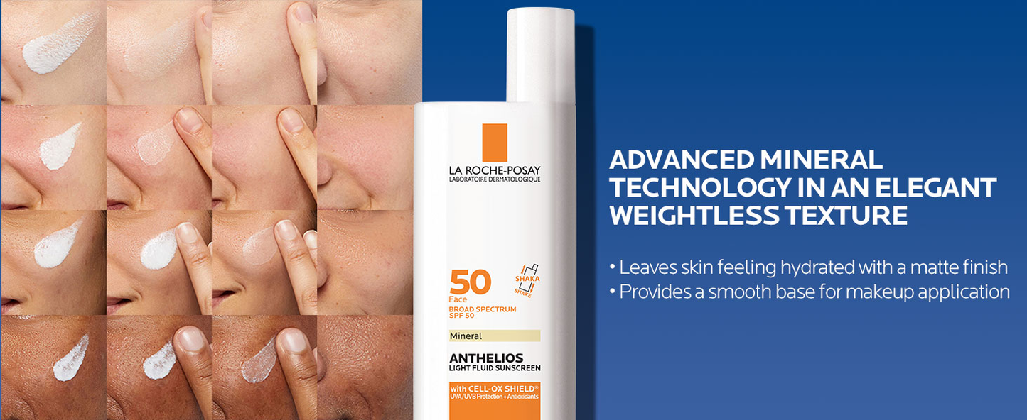 LA ROCHE-POSAY - ANTIHELIOS LIGHT FLUID SUNSCREEN 50 FPS