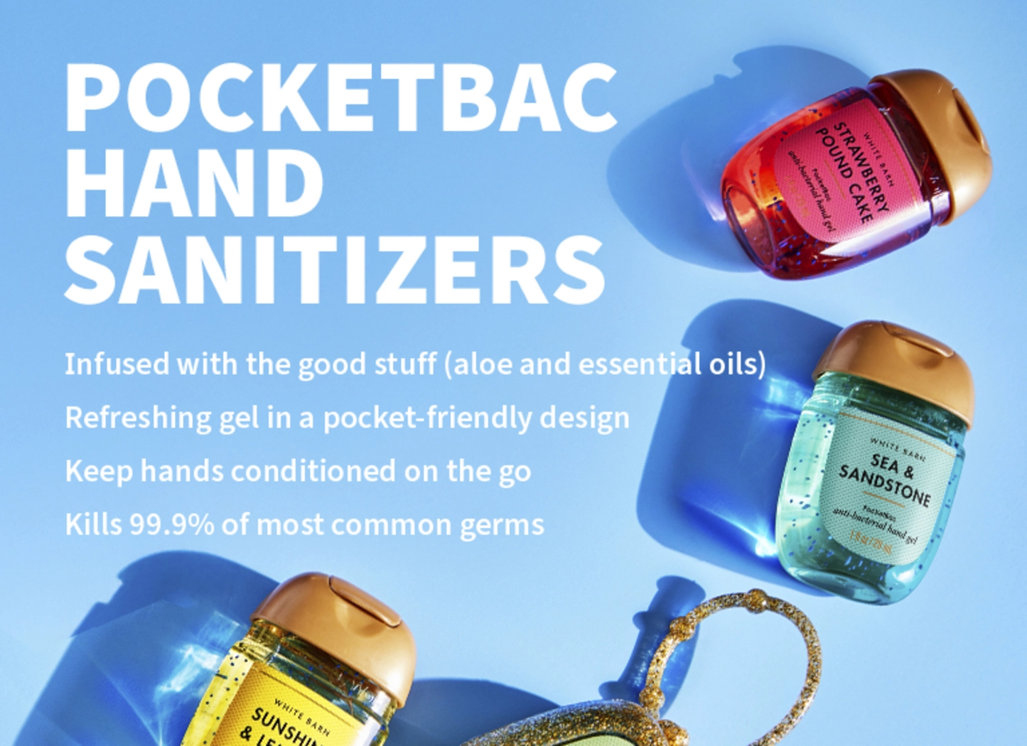 BATH & BODY WORKS - GEL POCKETBAC HAND SANITIZER